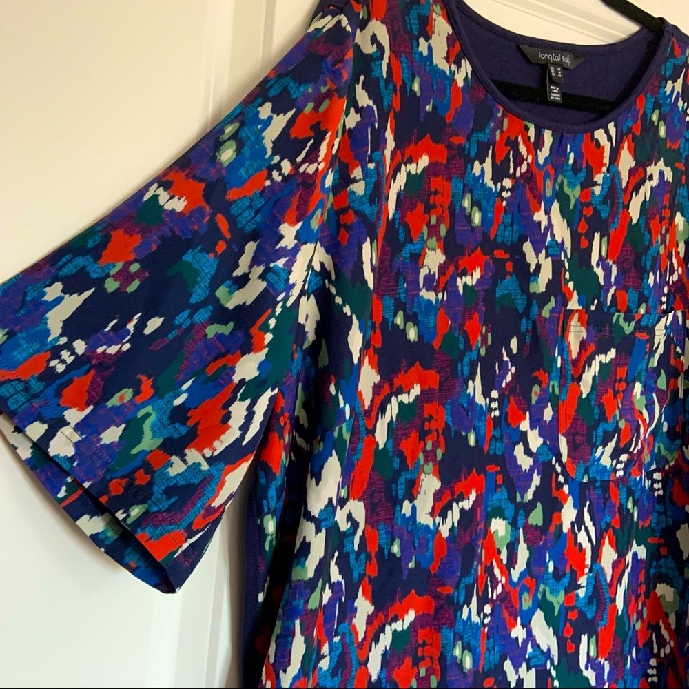 18 Long Tall Sally T-Shirt Multicolour Ikat